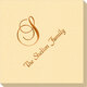 Elegant Initial Linen Like Napkins Image 3 of 4
